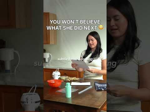 Hands Tied Behind Her Back... Carrying a Water-Filled Bath Ball | Crystal Quest Education video