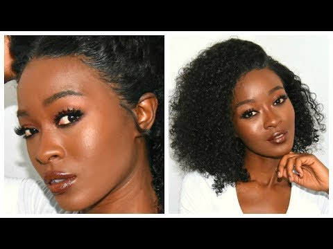 Clearance Sale!BOB 13x6 Lace Front Wig Deep Curly Brazilian Virgin Hair 10inch