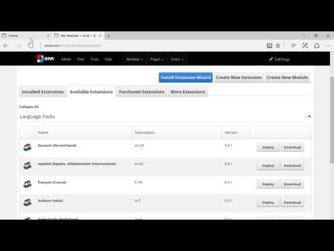 DNN 9 Preview: Extension Settings