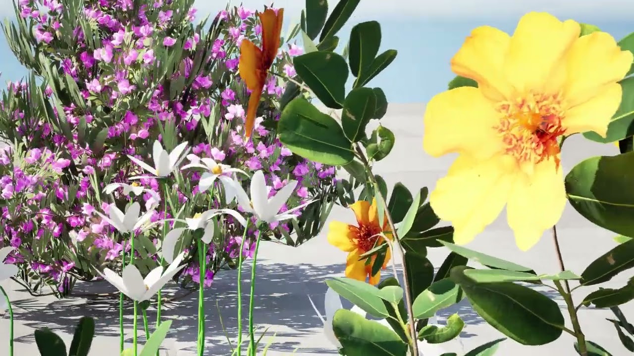 Pacchetto flora marocchina fotorealistica Modello 3D