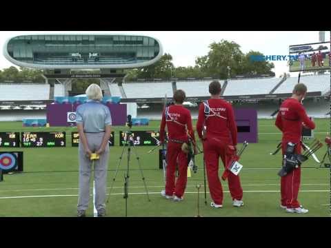 Korea v Belarus – recurve men’s team 1st round | London 2012 Olympic Test Event