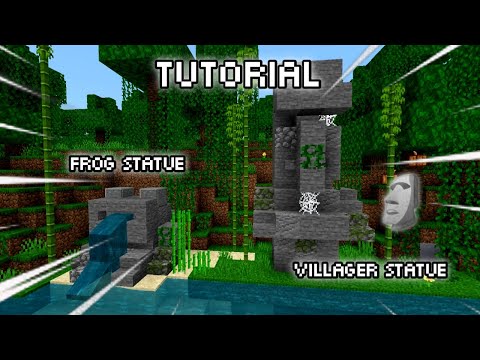 Insane Minecraft Statue Frog tutorial!! 🐸🔥