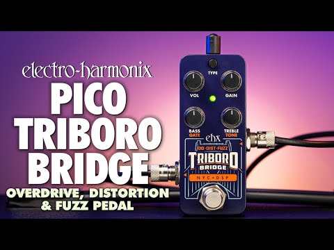 Electro-Harmonix Pico Triboro Bridge Electric Guitar OD Fuzz Distortion Pedal image 4