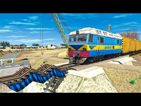 Impossible Weird Wave Rail Tracks Vs Trains Crossing | Indian Train Simulator🚎