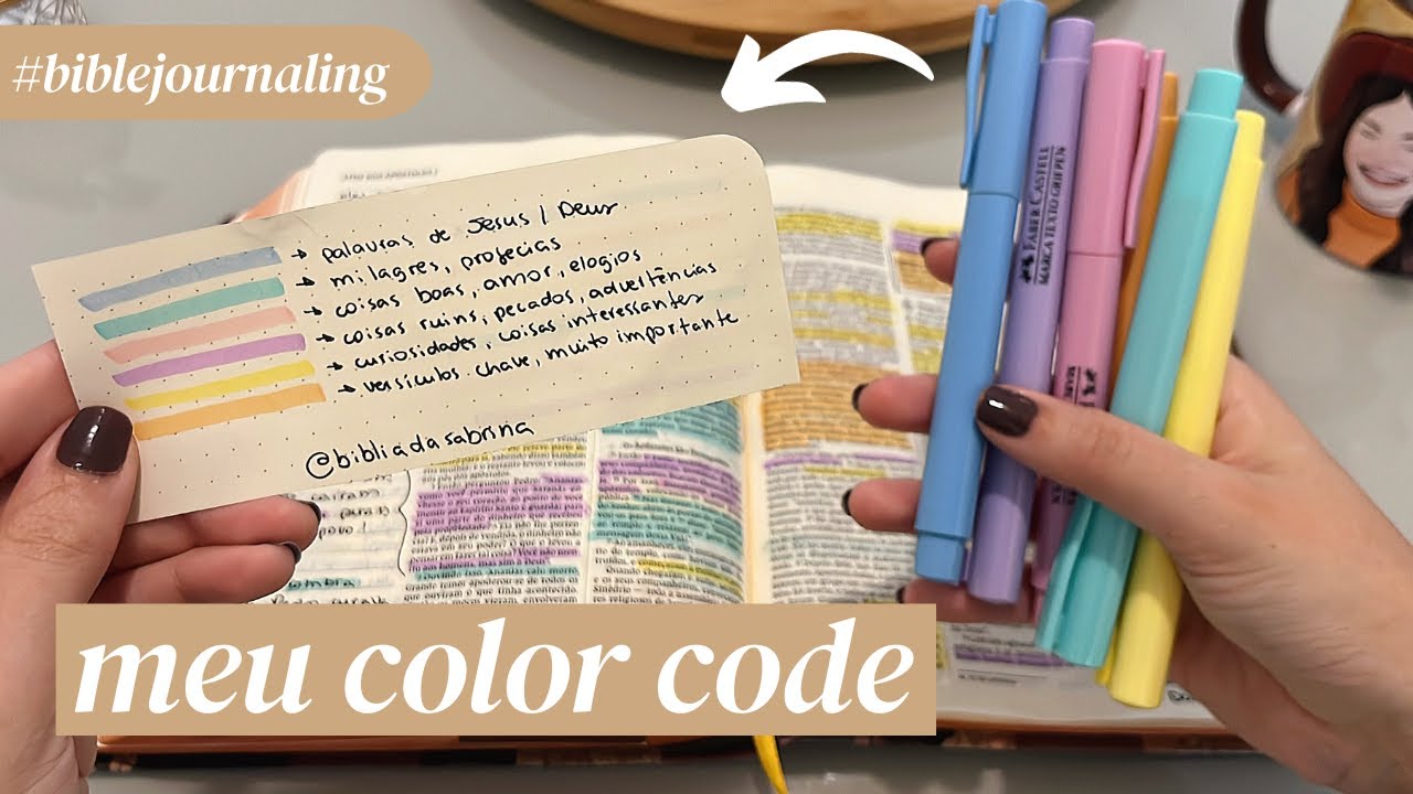 COMO EU MARCO MINHA BÍBLIA | Meu Color Code da Bíblia (Código de Cores)