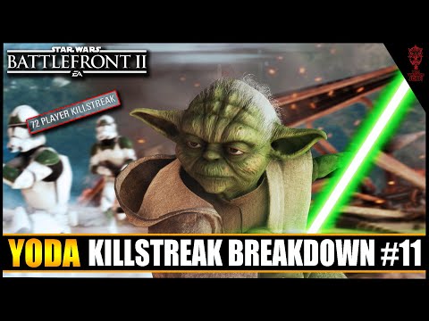 How I DOMINATE With Yoda! Killstreak Breakdown #11 - Star Wars Battlefront 2 Tips