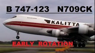 KALITTA CLASSIC    best  sounding   BOEING 747-123 , swift early rotation ! destination Luxemburg
