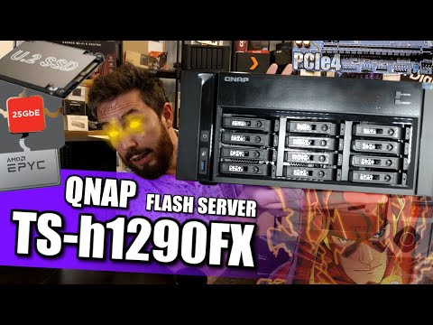 QNAP Serveris NAS TS-h1290FX-7232P-64G 12 x0HDD U.2 NVMe / SATA