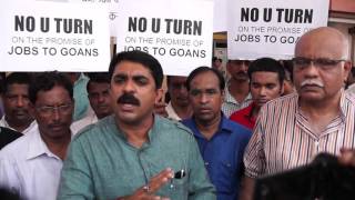Goa Forward FLASH MOB @ Verna - Right of Goans for Job (1/2)