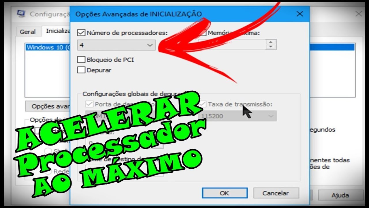 VEJA COMO ACELERAR O PROCESSADOR DO PC E NOTEBOOK AO MÁXIMO [ATIVAR TODOS OS NÚCLEOS DO PROCESSADOR]