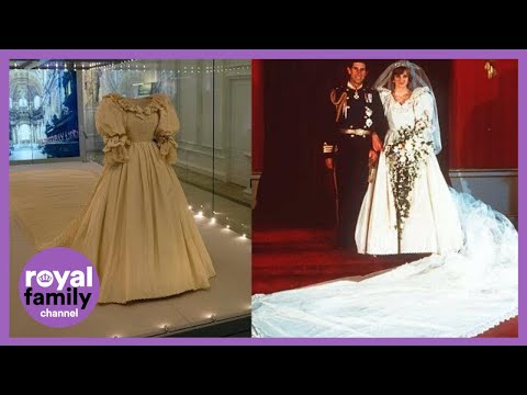 Princess Diana's Wedding Dress Goes on Display for the...