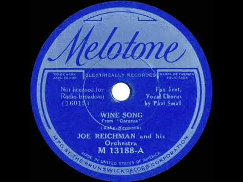 1934 Joe Reichman - Wine Song (Paul Small, vocal)