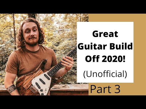 GREAT GUITAR BUILD OFF 2020 (unofficial) video time laps, electric guitar build. From local cherry