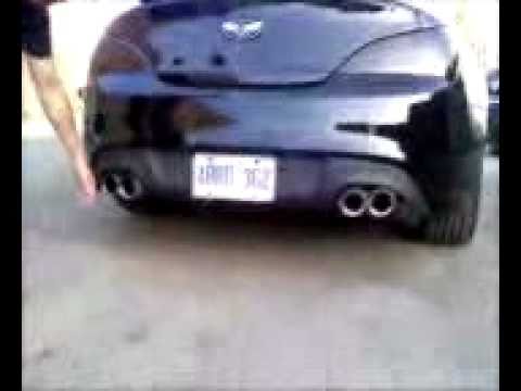Hyundai Genesis Coupe Megan Racing Down + Test pipe AFTER installation