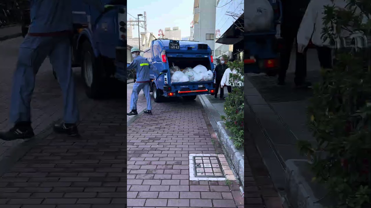 Garbage collection in Japan is very organized #satisfying #shorts