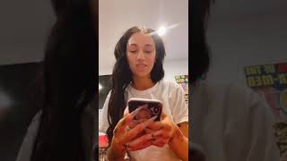 Bhad Bhabie shows her new tattoos | insta live 10/30/2020