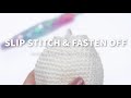 Slip Stitch and Fasten Off | Crochet Tutorial