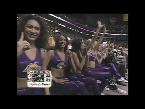 Shaquille O'Neal & Kobe Bryant full highlights 2004 Finals G1 vs Pistons - 59 pts combined [60fps]