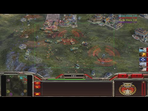 CHINA Infantry $10k - Command & Conquer Generals Zero Hour - 2 v 2 v 2 v 2 HARD Gameplay