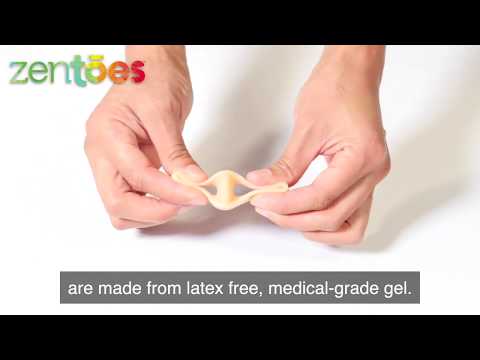 ZenToes Toe Separators with 2 Loops - Pack of 4 Soft Gel Bunion Correctors
