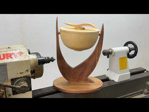 Crazy Woodturning - Exquisite Wooden Bowls On Artistic Stands