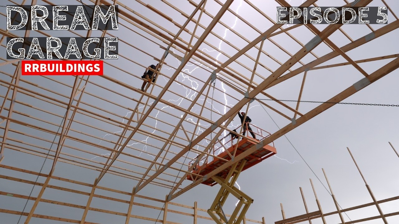 Building a Large Dream Garage: Ep 5 Finishing Trusses