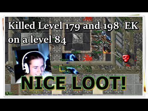 [Tibia] Killed 2x 200 ek at grims INSANE LOOT