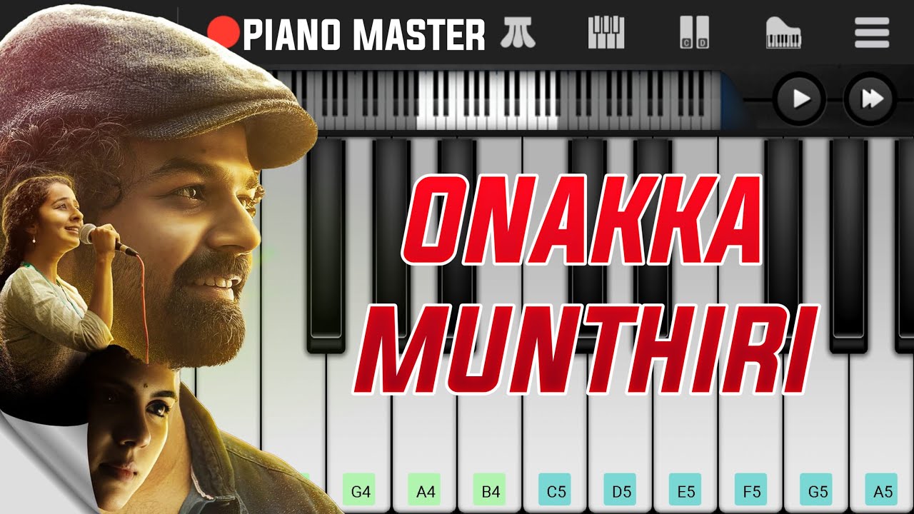 Onakka Munthiri | Hridayam Song Easy Piano Tutorial Piano Master