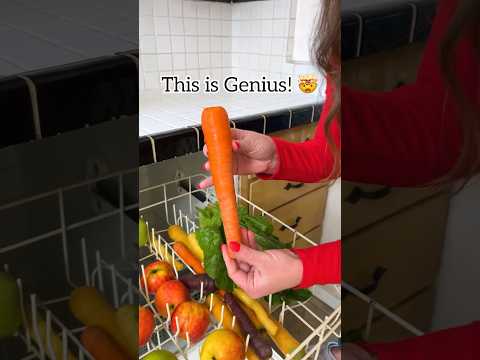 You can wash produce in the dishwasher! Use Vinegar, run a rinse cycle, and skip the dry setting!