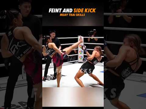 Feint and side kick 💀🥋 #sidekick #mma #martialarts #training #muaythai