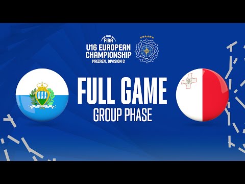 San Marino v Malta | Full Basketball Game | FIBA U16 European Championship 2022 | Division C