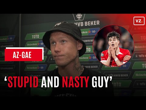 Victor Edvardsen haalt na AZ - Go Ahead Eagles hard uit naar Wouter Goes: 'Stupid and nasty guy'