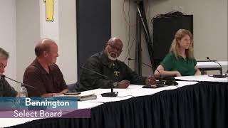 Special Bennington Select Board Meeting // 7-29-26