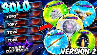 How To Solo TOP Raids (TOP 1-5) v2 in All Star Tower Defense Roblox
