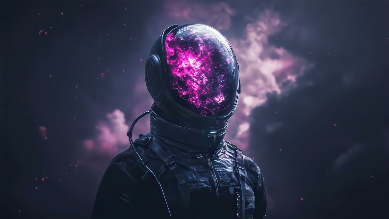 COSMIC ASTRONAUT LIVE WALLPAPER | STUNNING 4K SPACE-THEMED DESKTOP BACKGROUND | RELAXING VISUALS