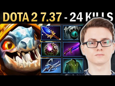 Slark Gameplay Miracle with 24 Kills and Skadi - Kez Dota 2