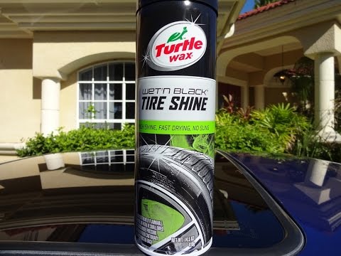 Turtle Wax Wet N Black Tire Shine 2016 Aerosol Review and Test on a Honda Prelude