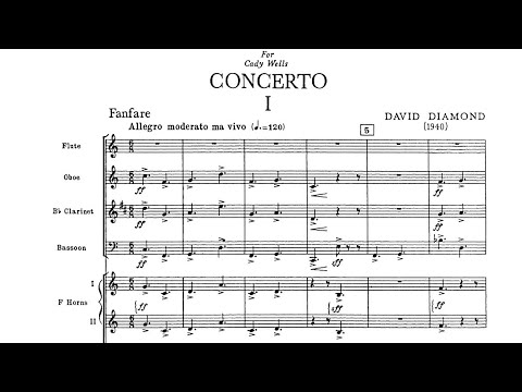 [Score] David Diamond - Concerto for Small Orchestra (1940)