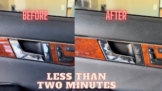 How to replace Mercedes lock buttons in less than 2 minutes