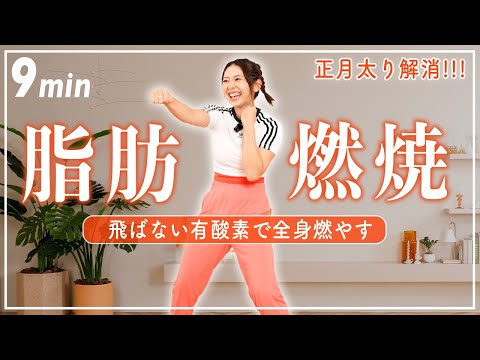 【9分正月太り解消】自宅でできる有酸素運動で全身の脂肪を燃やし尽くす!!!【飛ばない/マンションOK】