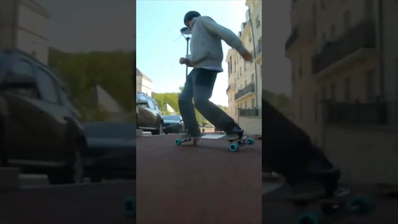 freebord in Paris #freestyle #rapfr #hiphop #downhillskateboarding #freebord