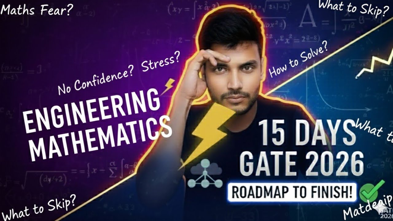 Engineering Mathematics 15 Days Roadmap🔥✅| GATE CSE 2026 
