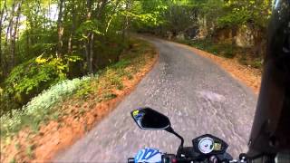 preview picture of video 'Kawasaki Z750 National park Galichica'