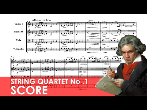 BEETHOVEN String Quartet No. 1 in F major (Op. 18, No. 1) Score