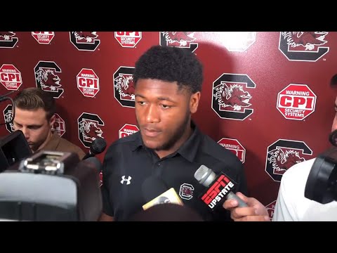 South Carolina football players talk Georgia win, focusing on Florida