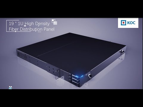 19" 1U High-Density Fiber Distribution Panel