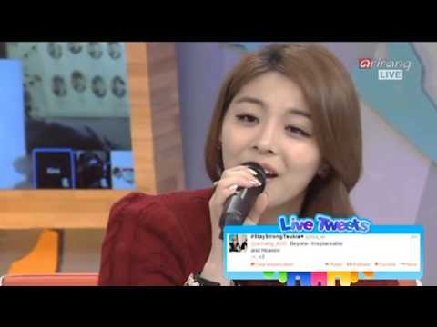 140115 #AileeASC Ailee singing Let It Go, Love The Way You Lie, Irreplaceable