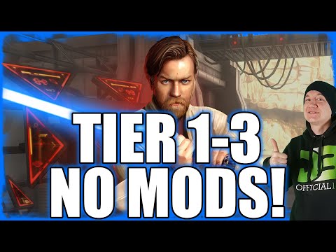 NO MODS! Unlock GL Kenobi Tier 1 2 and 3 Walkthrough SWGOH