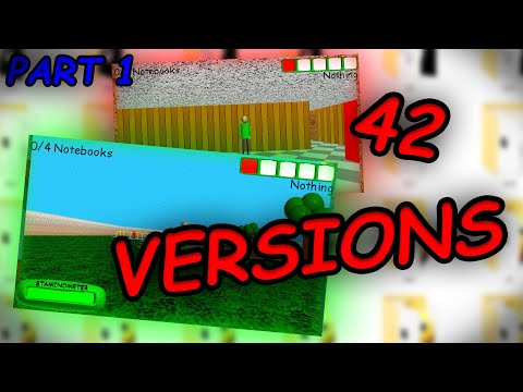 (PART 1/2) winning ALL VERSIONS of BALDI'S BASICS PLUS