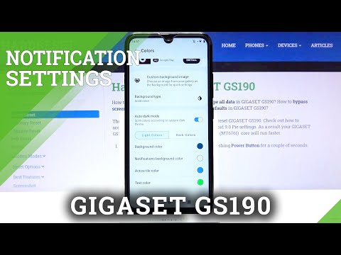 How to Customize Notification Bar in GIGASET GS190 – Manage Icons in Notification Bar